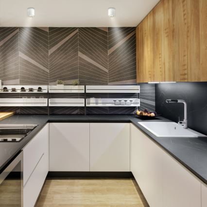 Brilagi - LED RGBW dimbare spotlamp MIA 1xGU10/30W/230V 2700-6500K Wi-Fi 84x80 mm wit