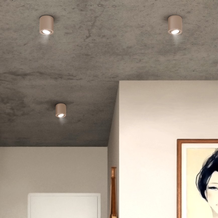 Brilagi - LED RGBW dimbare spot MIA 1xGU10/4,8W/230V 3000K 84x80 mm beige + afstandsbediening