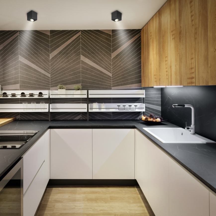 Brilagi - LED RGBW Dimbare spot MIA 1xGU10/30W/230V 2700-6500K Wi-Fi 84x80 mm zwart