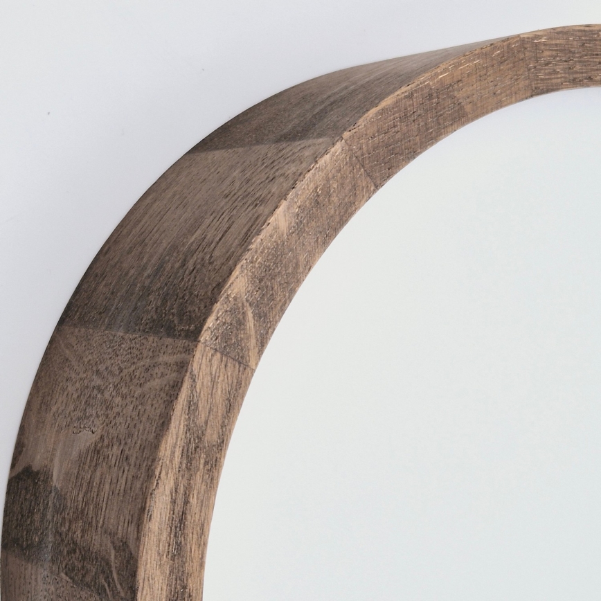 Brilagi - LED RGBW dimbare plafondlamp CARVALHO SLIM 1xE27/15W/230V 2700-6500K Wi-Fi eiken Ø 27 cm