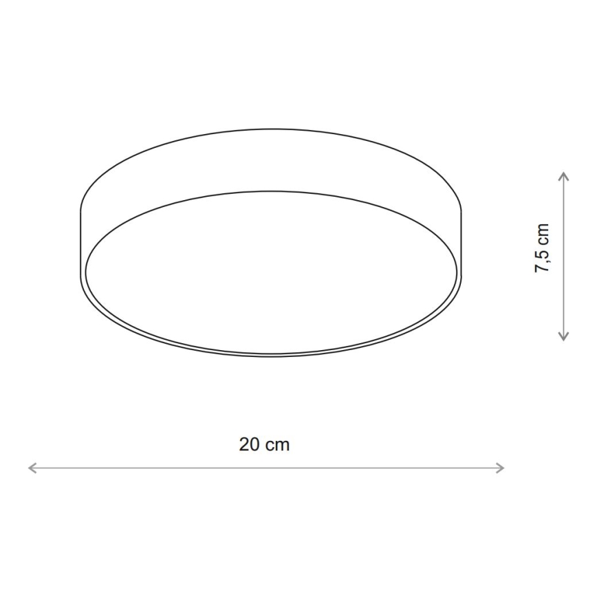 Brilagi - LED RGBW dimbare plafondlamp CLARE 1xE27/9W/230V 2700-6500K Ø 20 cm Wi-Fi beige