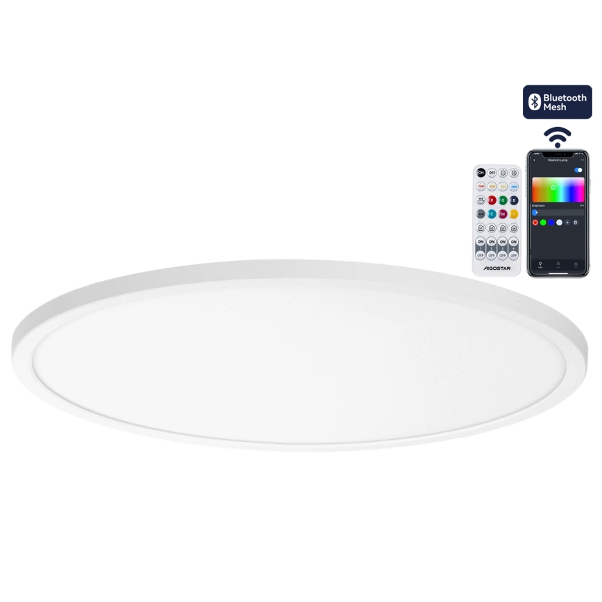 Brilagi - VIBE LED RGBW dimbare plafondlamp LED/36W/230V 3000-6500K Ø 40 cm wit + afstandsbediening