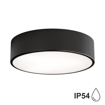 Brilagi - LED RGBW dimbare badkamerplafondlamp CLARE 2xE27/9W/230V 2700-6500K Ø 30 cm IP54 Wi-Fi zwart