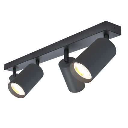Brilagi - LED RGBW dimbare inbouwspot SELE 4xGU10/6W/230V 3000K antraciet + afstandsbediening