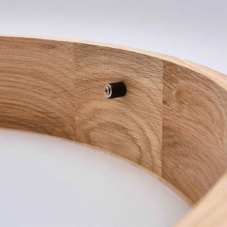 Brilagi - LED RGBW dimbare plafondlamp CARVALHO SLIM 3xE27/15W/230V 2700-6500K Wi-Fi eiken Ø 47 cm