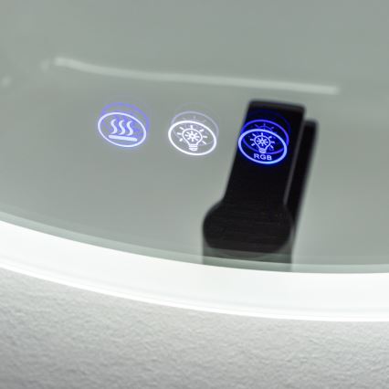 Brilagi - LED RGBW verwarmde badkamerspiegel CLARA PRO LED/18,5W/230V Ø 60 cm IP44 CRI 90 dimbaar + CCT