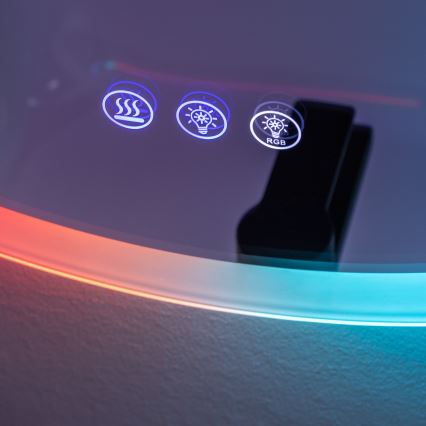 Brilagi - LED RGBW verwarmde badkamerspiegel CLARA PRO LED/18,5W/230V Ø 60 cm IP44 CRI 90 dimbaar + CCT