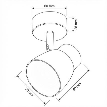 Brilagi - LED RGBW dimbare spot NUGGET 1xGU10/4,8W/230V zwart/goud