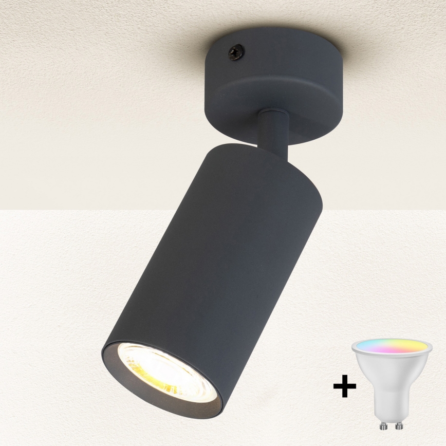 Brilagi - LED RGBW dimbare spot SELE 1xGU10/6,5W/230V 2700-6500K antraciet