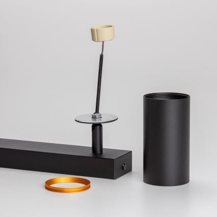 Brilagi - SELE LED RGBW dimbare spot 2xGU10/6W/230V 3000K zwart/goud + afstandsbediening