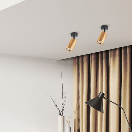 Brilagi - LED RGBW dimbare spot SELE DIAMANT 1xGU10/4,8W/230V goud + afstandsbediening