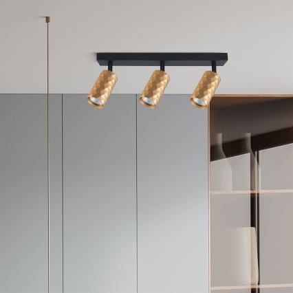 Brilagi - LED RGBW dimbare spot SELE DIAMANT 3xGU10/6W/230V 3000K Wi-Fi goud