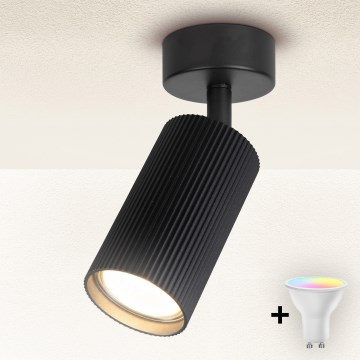 Brilagi - LED RGBW dimbare spot SELE MODERN 1xGU10/4,8W/230V 3000K zwart + afstandsbediening