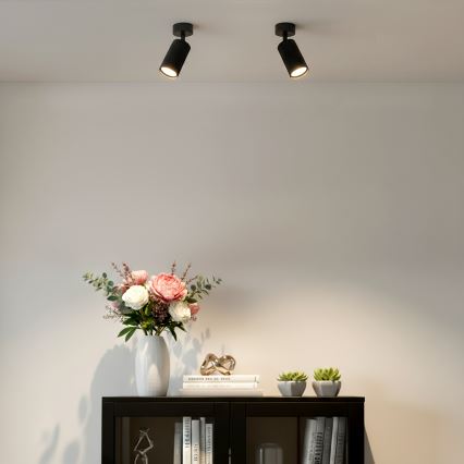 Brilagi - LED RGBW dimbare spot SELE MODERN 1xGU10/4,8W/230V 3000K zwart + afstandsbediening