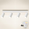 Brilagi - LED RGBW dimbare spot SELE MODERN 4xGU10/6W/230V 3000K wit + afstandsbediening