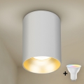 Brilagi - LED RGBW dimbare spot TRINE 1xGU10/6W/230V 3000K wit/goud + afstandsbediening