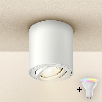 Brilagi - LED RGBW dimbare spotlamp MIA 1xGU10/30W/230V 2700-6500K Wi-Fi 84x80 mm wit