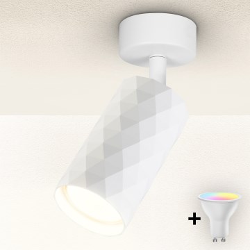 Brilagi - LED RGBW dimbare spotlamp SELE DIAMANT 1xGU10/4,8W/230V 3000K wit + afstandsbediening