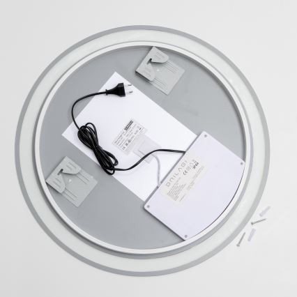 Brilagi - LED RGBW verwarmde badkamerspiegel AVA PRO LED/18W/230V Ø 60 cm IP44 CRI 90 dimbaar + CCT