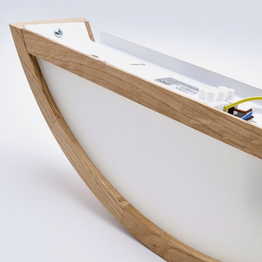 Brilagi - LED RGBW dimbare wandlamp CARVALHO 1xE27/15W/230V 2700-6500K Wi-Fi eiken