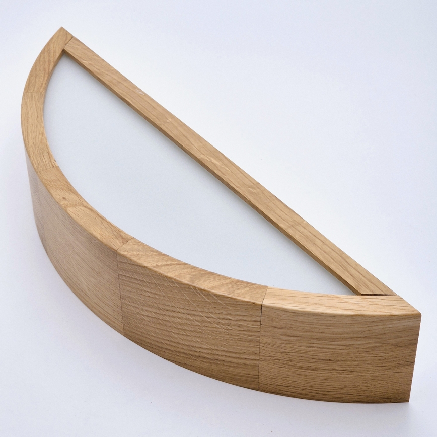 Brilagi - LED RGBW dimbare wandlamp CARVALHO 1xE27/15W/230V 2700-6500K Wi-Fi eiken