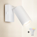 Brilagi - LED RGBW dimbare wandspot SELE 1xGU10/4,8W/230V 3000K wit + afstandsbediening