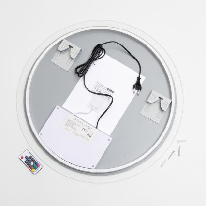 Brilagi - LED RGBW miroir chauffant pour salle de bains CLARA PRO LED/19W/230V Ø 60 cm IP44 CRI 90 à intensité variable + CCT + télécommande