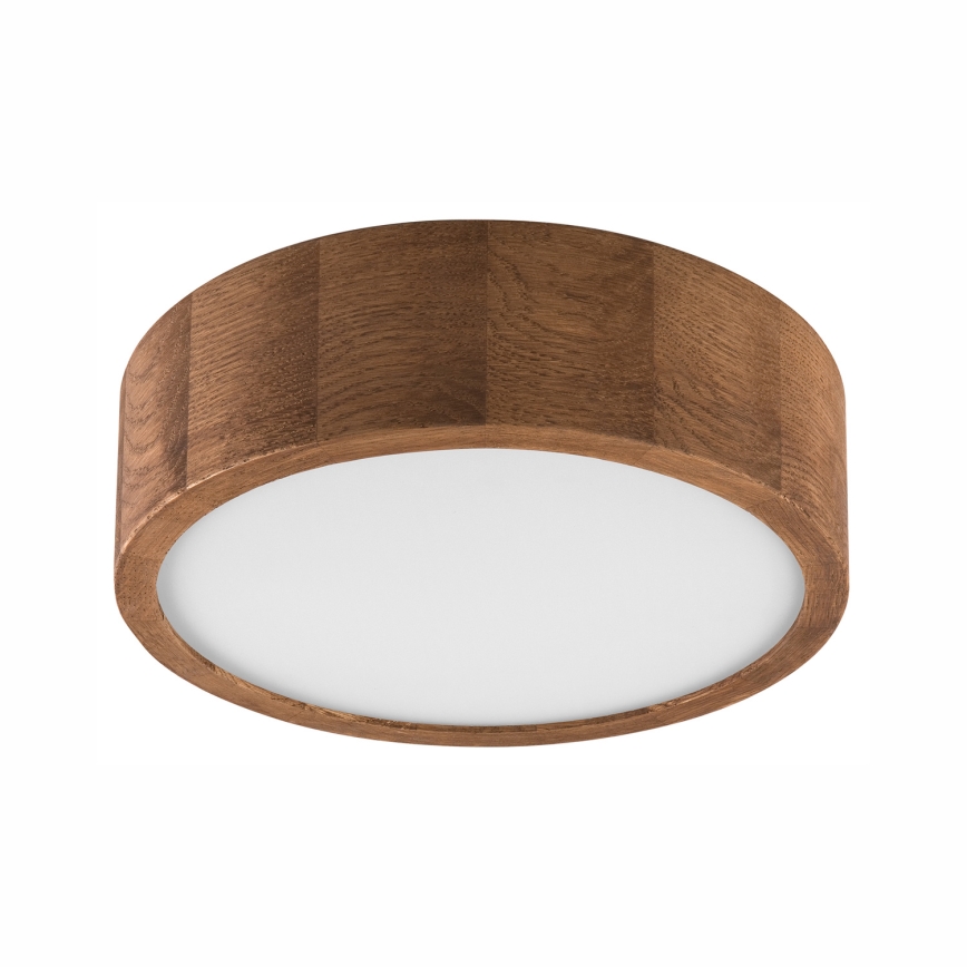 Brilagi - Plafonnier LED RGBW dimmable CARVALHO 1xE27/15W/230V 2700-6500K Wi-Fi chêne Ø 27,5 cm