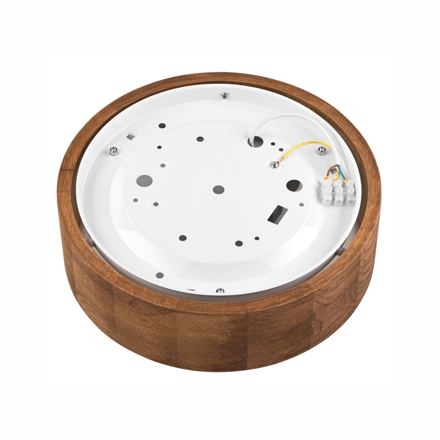 Brilagi - Plafonnier LED RGBW dimmable CARVALHO 1xE27/15W/230V 2700-6500K Wi-Fi chêne Ø 27,5 cm