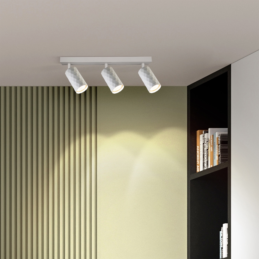 Brilagi - Spot LED RGBW dimmable SELE DIAMANT 3xGU10/6W/230V 3000K blanc + télécommande