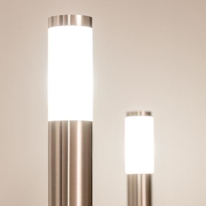 BRILAGI - Lampe d'extérieur LED RGBW dimmable ELIA 1xE27/6,5W/230V 2700-6500K IP44 Wi-Fi 50 cm chrome mat