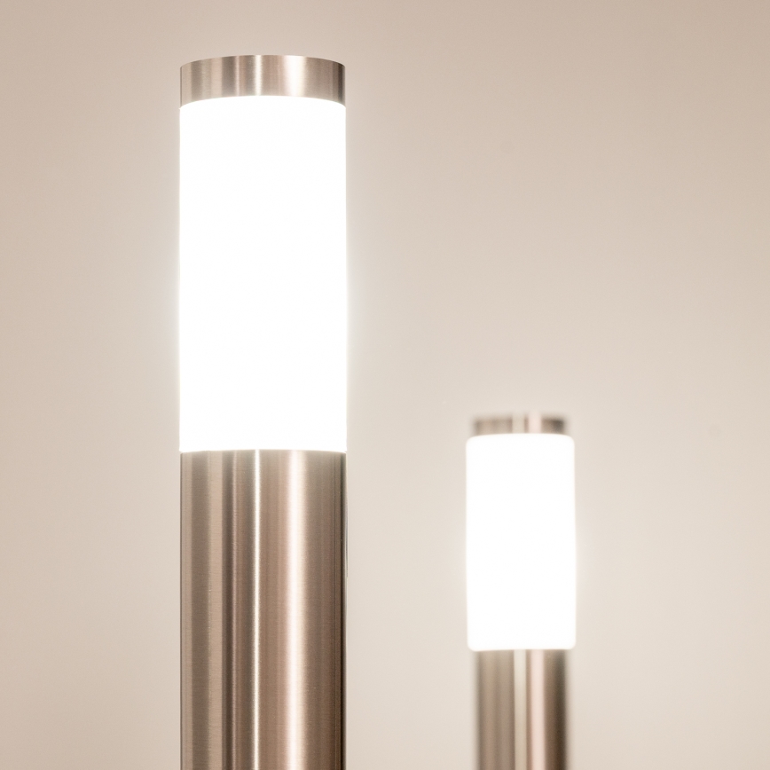 BRILAGI - Lampe d'extérieur LED RGBW dimmable ELIA 1xE27/6,5W/230V 2700-6500K IP44 Wi-Fi 50 cm chrome mat