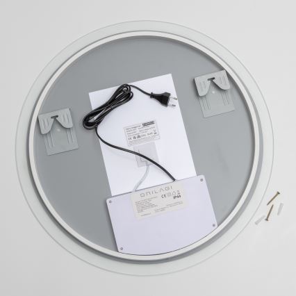 Brilagi - Miroir chauffant LED RGBW pour salle de bains CLARA PRO LED/18,5W/230V Ø 60 cm IP44 CRI 90 dimmable + CCT