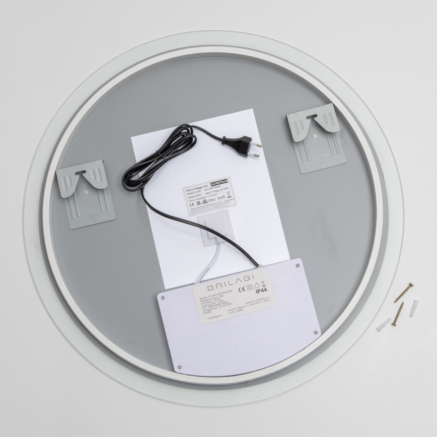 Brilagi - Miroir chauffant LED RGBW pour salle de bains CLARA PRO LED/18,5W/230V Ø 60 cm IP44 CRI 90 dimmable + CCT