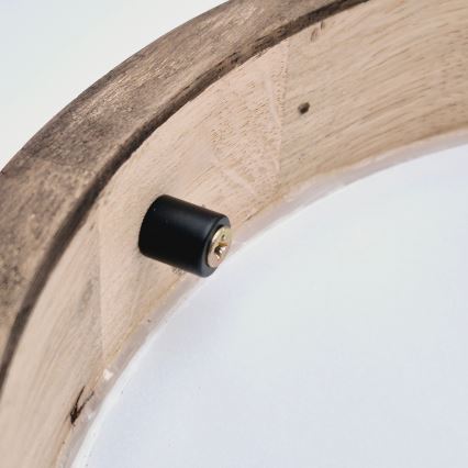 Brilagi - LED RGBW plafonnier dimmable CARVALHO SLIM 1xE27/15W/230V 2700-6500K Wi-Fi chêne Ø 27 cm