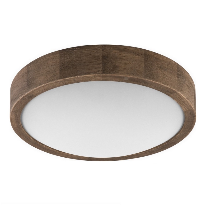 Brilagi - LED RGBW plafonnier dimmable CARVALHO SLIM 1xE27/9W/230V 2700-6500K Wi-Fi chêne Ø 27 cm