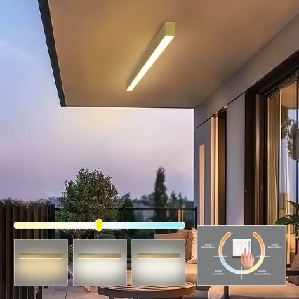 Brilagi - SLEEKLINE LED plafondlamp voor de badkamer LED/40W/230V 3000/4500/6000K goudkleurig IP44