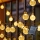 Brilagi - LED Solar Decoratieve lichtsnoer BUBBLE 200xLED/8 Functies 20m IP65 warm wit 800 mAh