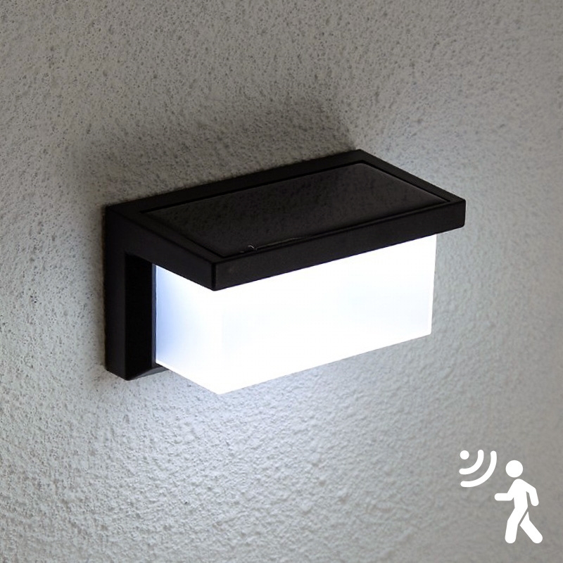 Brilagi - LED Solar wandlamp met sensor BRICK LED/12W/5,5V 1200 mAh IP65