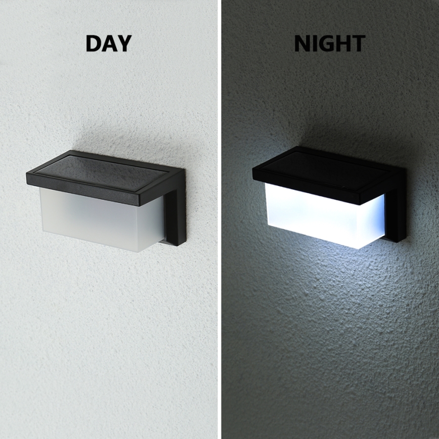 Brilagi - LED Solar wandlamp met sensor BRICK LED/12W/5,5V 1200 mAh IP65