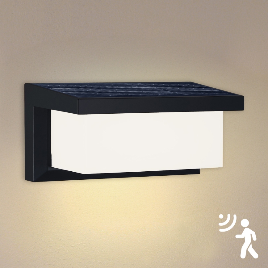 Brilagi - LED Solar wandlamp met sensor BRICKY LED/5W/6V 4000 mAh IP65