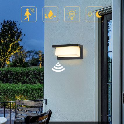 Brilagi - LED Solar wandlamp met sensor BRICKY LED/5W/6V 4000 mAh IP65