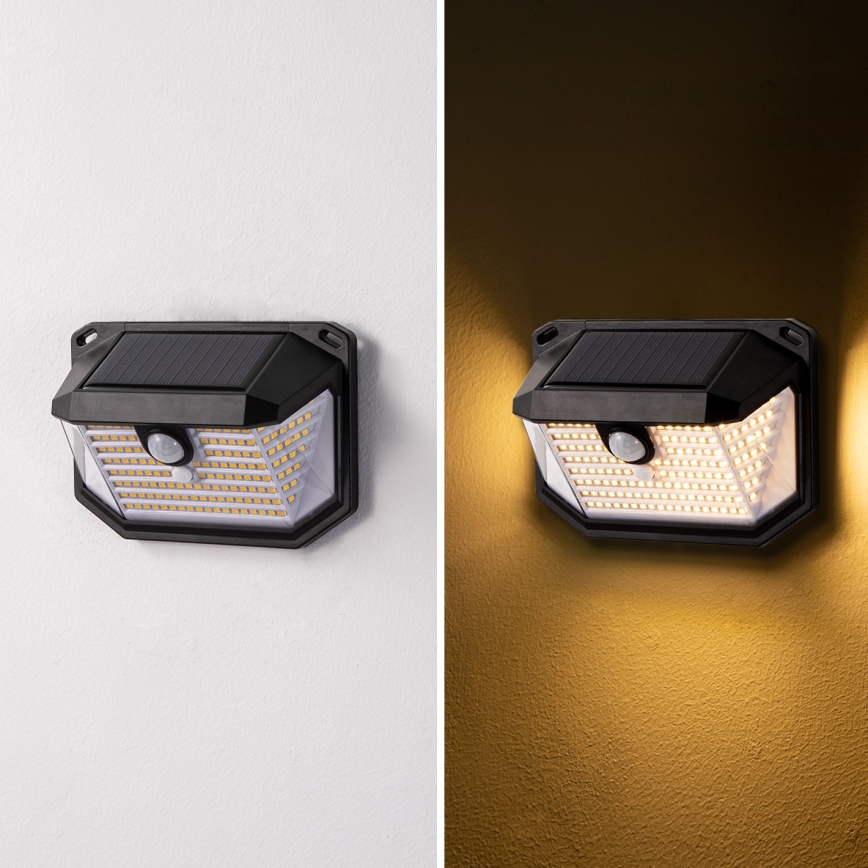 Brilagi - LED Solar wandlamp met sensor WALLIE LED/4W/5,5V 1200 mAh 3000K IP65