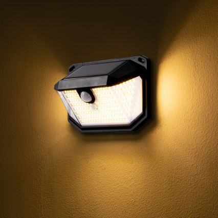 Brilagi - LED Solar wandlamp met sensor WALLIE LED/4W/5,5V 1200 mAh 3000K IP65