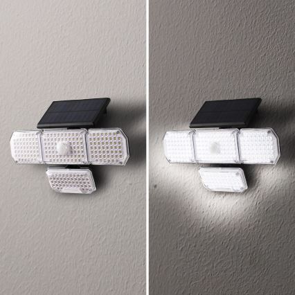 Brilagi - LED Solar wandlamp met sensor WALLIE LED/5W/5,5V 2400 mAh IP65