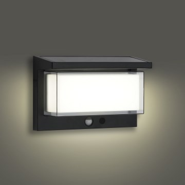 Brilagi - LED Solar wandlamp met sensor ZON LUME LED/10W/3,7V 4000 mAh IP44