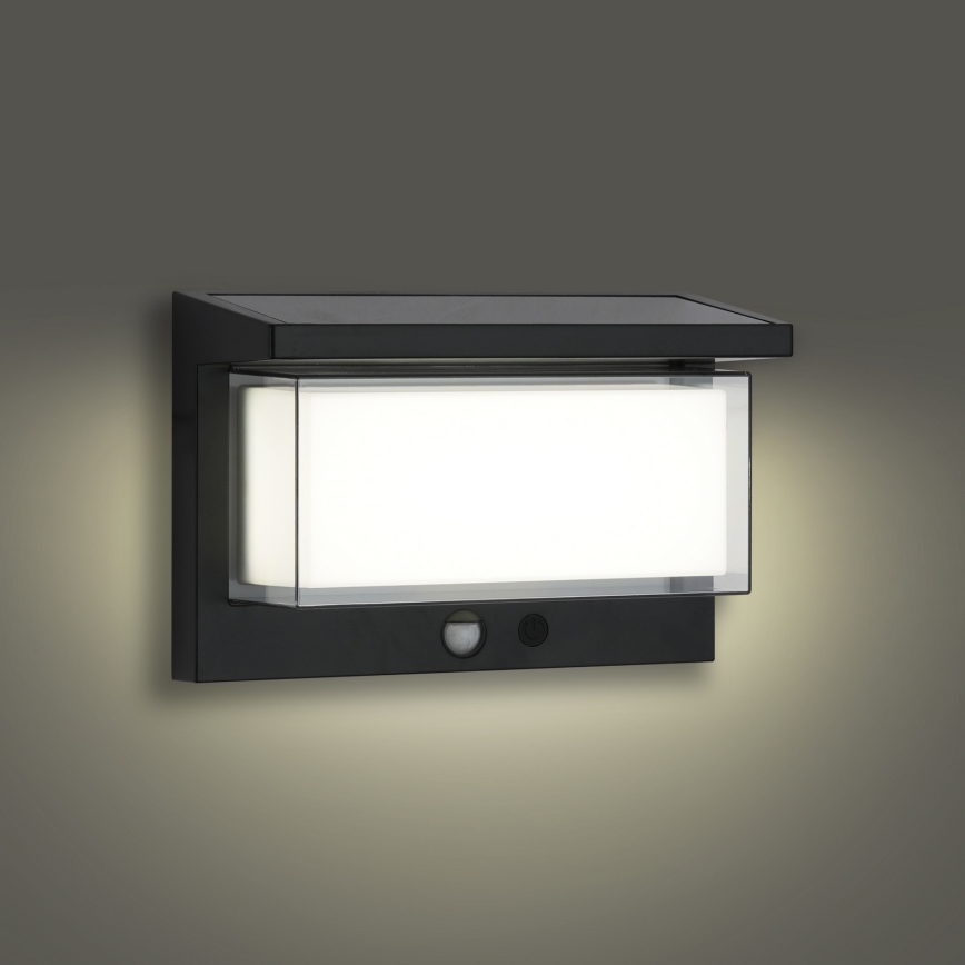 Brilagi - LED Solar wandlamp met sensor ZON LUME LED/10W/3,7V 4000 mAh IP44