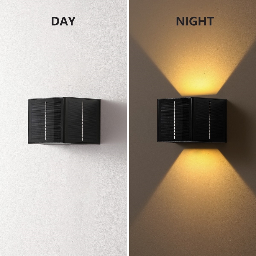 Brilagi - LED Solar Wandlamp SOLAR CUBE LED/2W/3,2V 1300 mAh IP54