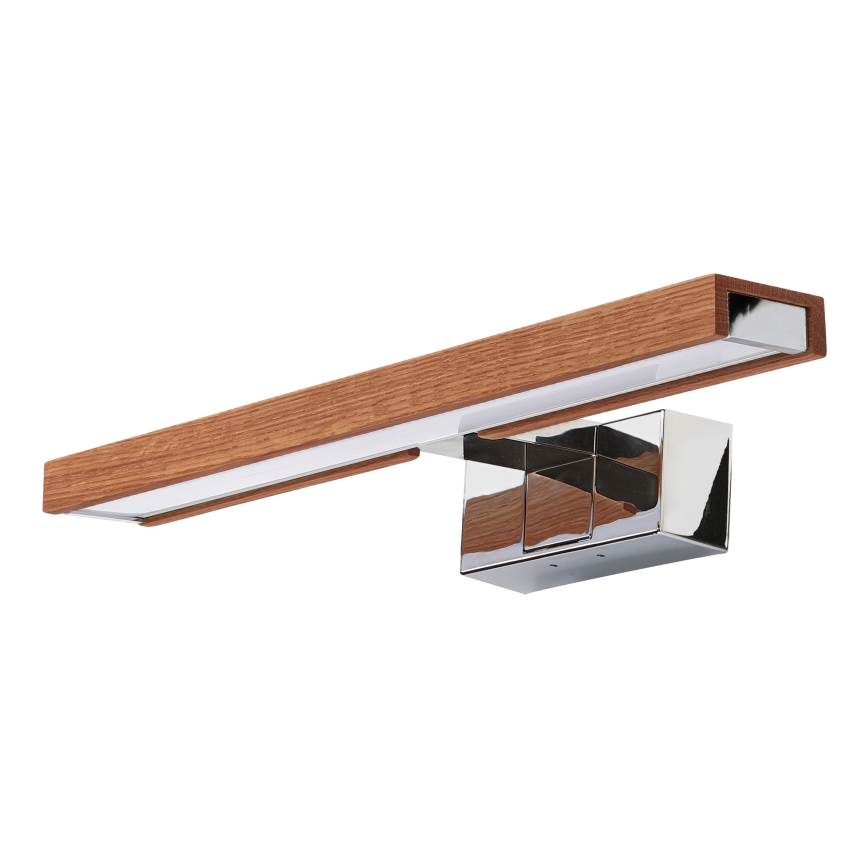 Brilagi - LED badkamerspiegelverlichting 3-in-1 WOODY MIRROR LED/8W/230V 40 cm IP44 glanzend chroom/eik-kers