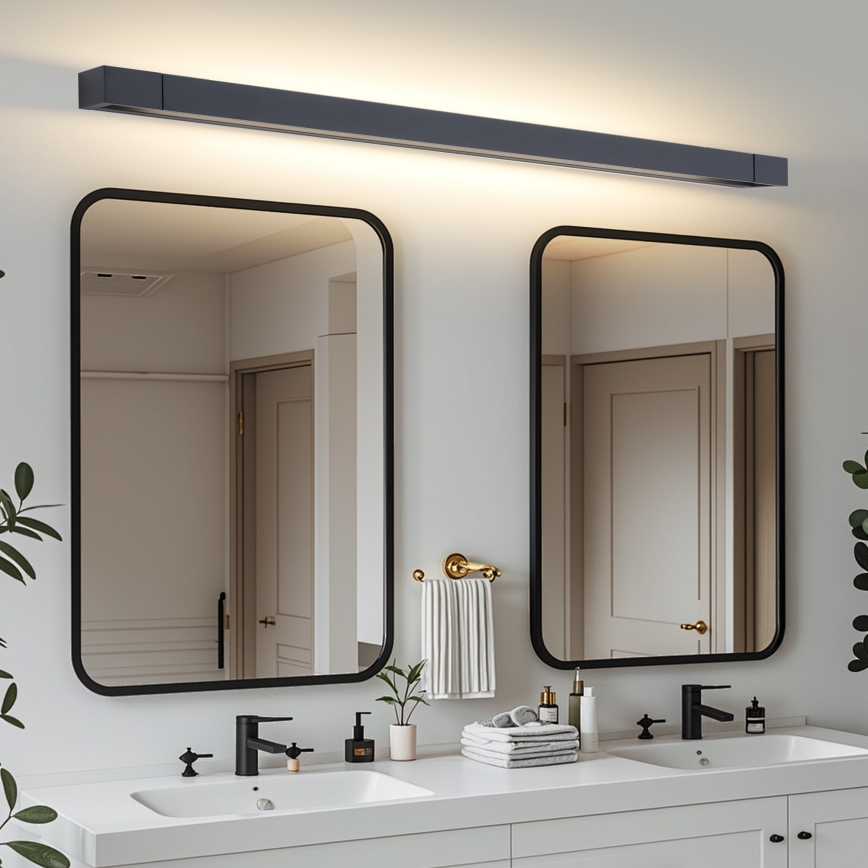 Brilagi - LED-spiegelverlichting AQUA LINE LED/36W/230V 120 cm IP44 zwart